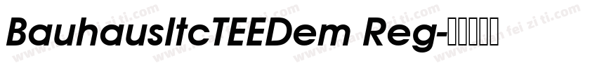 BauhausItcTEEDem Reg字体转换